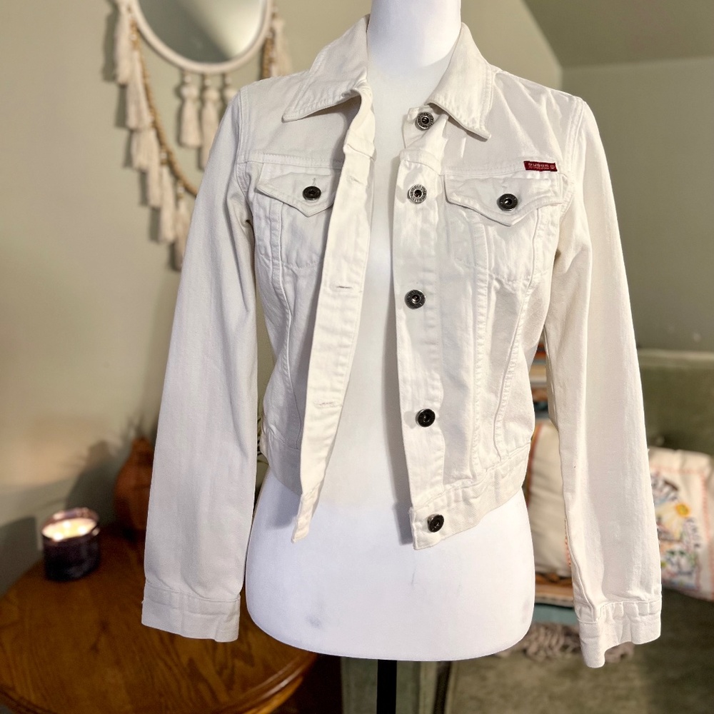 VINTAGE GUESS CROPPED DENIM JACKET